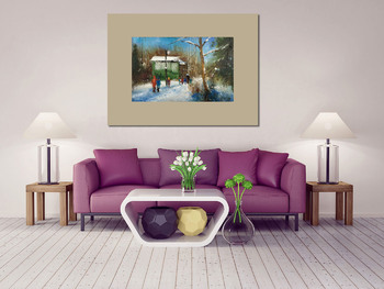 Модульная картина Голубятня