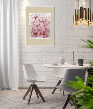 Модульная картина Карпы кои