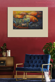 Модульная картина В потоке вечном, мире снов. 