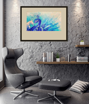 Модульная картина Павлины