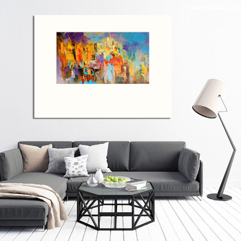 Модульная картина Город-праздник