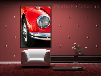 Модульная картина VW Beetle в деталях.