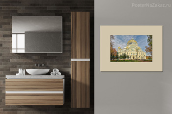 Модульная картина Никольский Морской собор в Кронштадте.