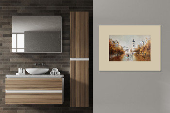 Модульная картина Городской романс. Вильнюс