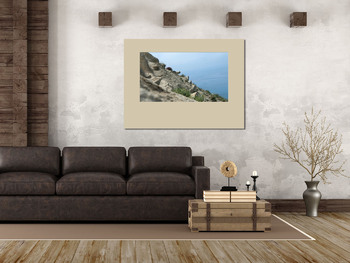 Модульная картина Склон горы над морем