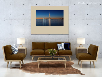 Модульная картина Закат над Финским заливом.