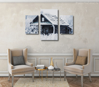Модульная картина Брошеный дом