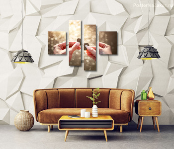 Модульная картина Любовь