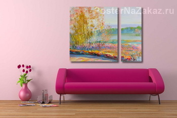 Модульная картина Утро сентьтября