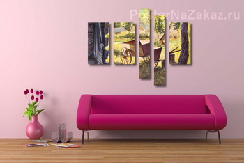 Модульная картина Жаркий полдень
