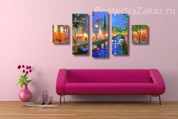 Модульная картина Ночная соната