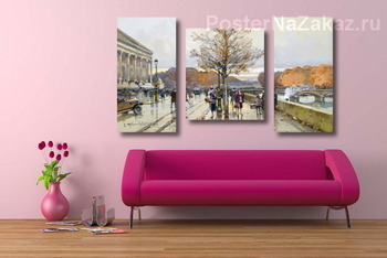 Модульная картина Национальное собрание и мост Согласия