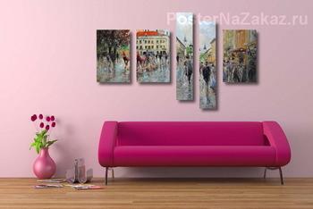 Модульная картина Старым Львовом