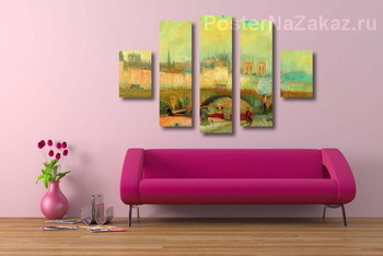 Модульная картина Париж, Остров Сите