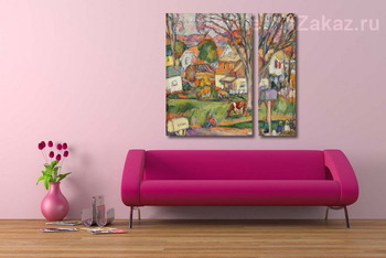 Модульная картина На городском выгоне.