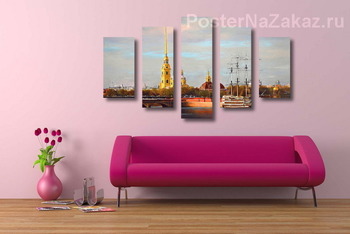 Модульная картина Петропавловская крепость