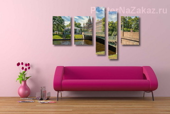 Модульная картина Утром на Мойке.