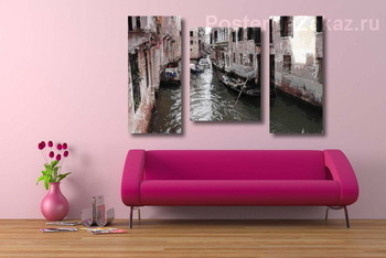 Модульная картина Каналы Венеции