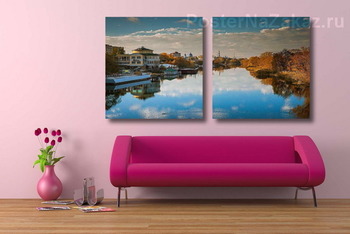 Модульная картина Тамбов. Вид на набережную