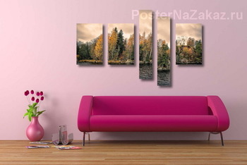 Модульная картина Выборг. Парк Монрепо. Капелла Людвигсбург.