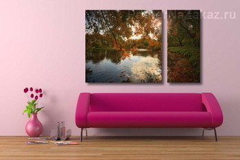 Модульная картина Пылающая осень