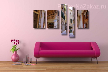 Модульная картина По узким улочкам Венеции