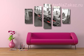 Модульная картина Каналы Венеции