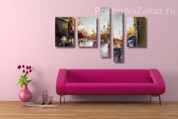 Модульная картина Питерский дождь