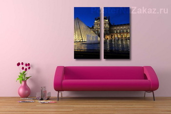 Модульная картина Лувр