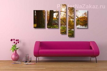 Модульная картина Пылающая осень