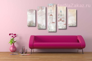 Модульная картина Тотьма . Церковь Входа в Иерусалим