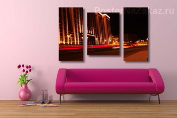 Модульная картина Вечерняя Москва