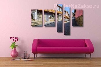 Модульная картина По узким улочкам старого Гурзуфа