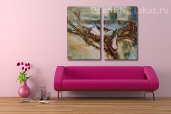 Модульная картина Дом со шпилем