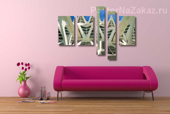 Модульная картина Современная архитектура