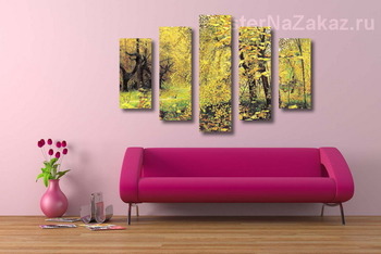 Модульная картина Золотая осень