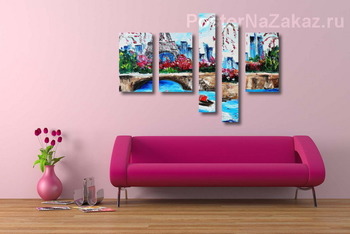 Модульная картина Париж, весна
