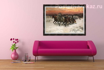 Модульная картина Тройка и волки