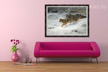 Модульная картина Стая волков