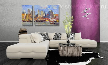 Модульная картина Вид на Нью-Йорк