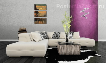 Модульная картина Дождливым утром, Париж