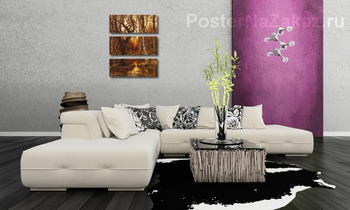 Модульная картина Поздняя осень