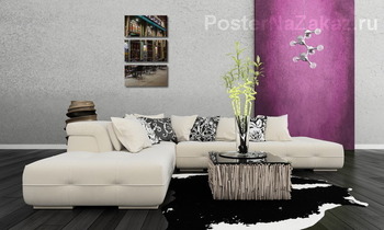 Модульная картина ночное кафе