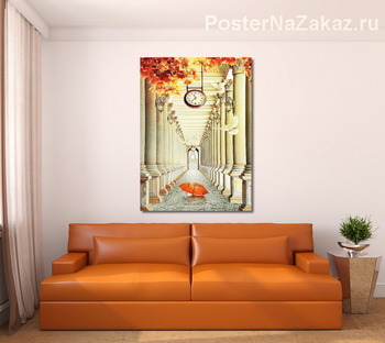 Модульная картина Яркая колоннада