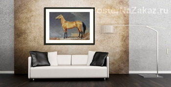 Модульная картина Золотой ахалтекинец