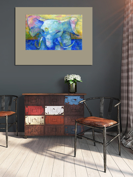 Модульная картина Слон