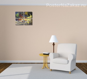 Модульная картина Париж ночью