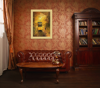 Модульная картина Жёлтый трамвай