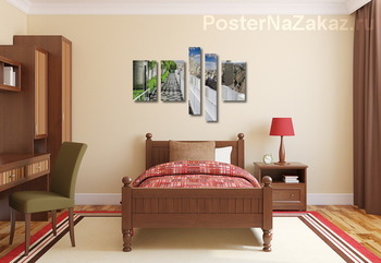 Модульная картина Панорамный вид Москвы