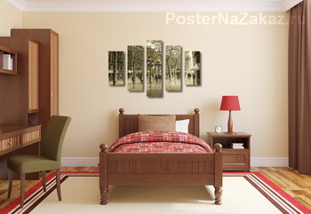 Модульная картина Старая Барселона. Рамбла